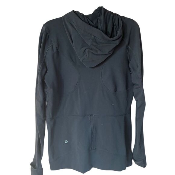 Lululemon Women's Black Half Zip Hooded Pullover Hoodie Size L - Picture 7 of 12